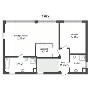 Дом 191м², 2-этажный, участок 4 сот.  