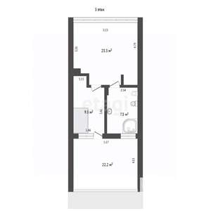 Таунхаус 180м², 3-этажный, участок 2 сот.  