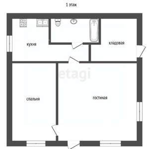 Дом 101м², 2-этажный, участок 7 сот.  
