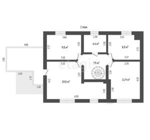 Дом 225м², 3-этажный, участок 3 сот.  
