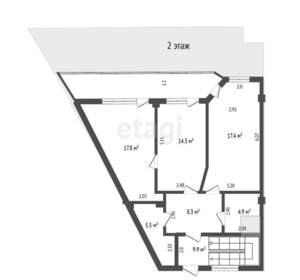 Дом 170м², 2-этажный, участок 1 сот.  