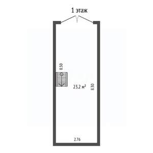 Дом 57м², 2-этажный, участок 1 сот.  
