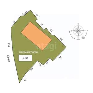 Дом 160м², 2-этажный, участок 5 сот.  