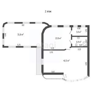 Дом 228м&sup2;, 3-этажный, участок 4 сот.  
