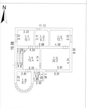 Дом 193м², 2-этажный, участок 4 сот.  