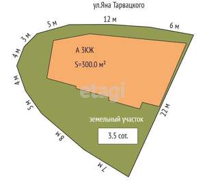 Дом 300м², 3-этажный, участок 4 сот.  