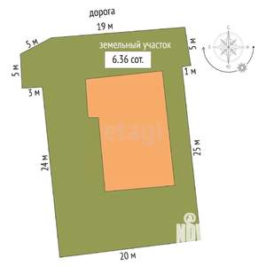 Дом 292м&sup2;, 3-этажный, участок 6 сот.  