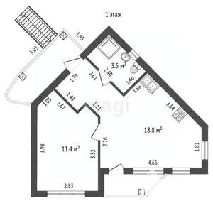 Дом 142м&sup2;, 3-этажный, участок 10 сот.  