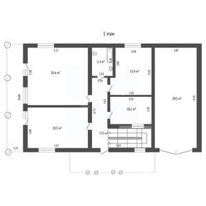 Дом 385м², 3-этажный, участок 14 сот.  