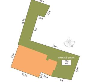 Дом 225м², 3-этажный, участок 3 сот.  