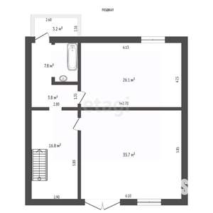 Дом 273м&sup2;, 2-этажный, участок 7 сот.  