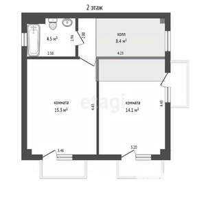 Дом 115м², 2-этажный, участок 3 сот.  