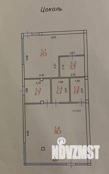 Таунхаус 98м&sup2;, 3-этажный, участок 1 сот.  