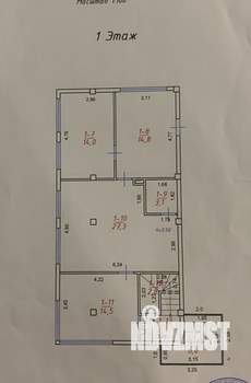 Таунхаус 98м&sup2;, 3-этажный, участок 1 сот.  
