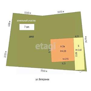 Дом 256м², 3-этажный, участок 7 сот.  