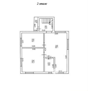 Дом 122м², 2-этажный, участок 4 сот.  