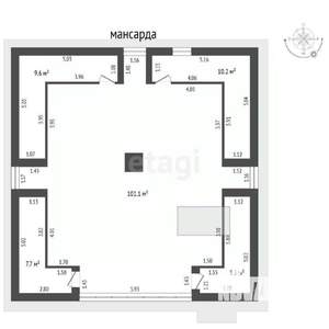 Дом 387м², 4-этажный, участок 10 сот.  