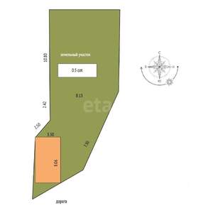 Дом 180м², 1-этажный, участок 1 сот.  