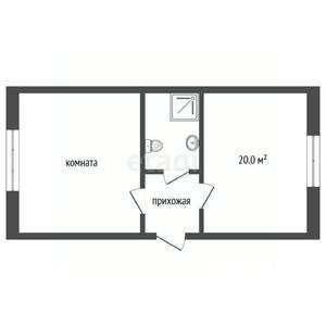 1-к квартира, на длительный срок, 55м2, 1/4 этаж