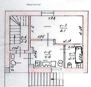 1-к квартира, на длительный срок, 22м2, 2/3 этаж