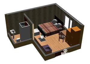 Студия квартира, посуточно, 18м2, 1/1 этаж