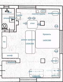 1-к квартира, посуточно, 35м2, 1/1 этаж