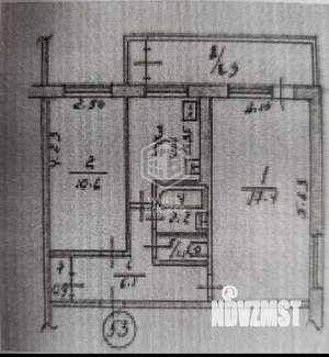 2-к квартира, на длительный срок, 44м2, 3/5 этаж