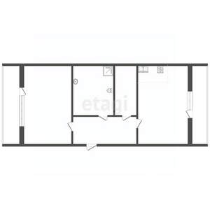 2-к квартира, на длительный срок, 60м2, 2/4 этаж