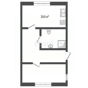 1-к квартира, на длительный срок, 55м2, 1/4 этаж