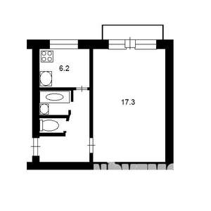 1-к квартира, на длительный срок, 37м2, 2/5 этаж