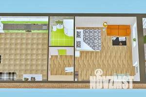 1-к квартира, посуточно, 47м2, 3/4 этаж