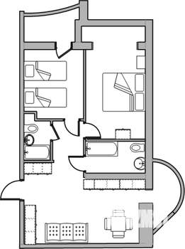 3-к квартира, посуточно, 65м2, 3/16 этаж