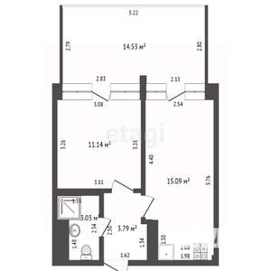 Студия квартира, вторичка, 34м2, 5/8 этаж