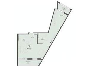 2-к квартира, вторичка, 108м2, 4/7 этаж