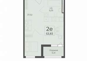 2-к квартира, вторичка, 57м2, 2/15 этаж