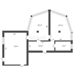 3-к квартира, вторичка, 105м2, 1/6 этаж