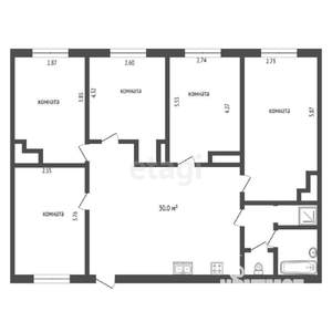 5-к квартира, вторичка, 110м2, 1/13 этаж