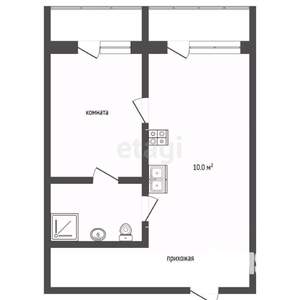 2-к квартира, вторичка, 64м2, 4/8 этаж