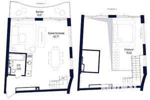 3-к квартира, вторичка, 72м2, 8/8 этаж