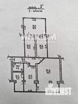 3-к квартира, вторичка, 134м2, 2/2 этаж