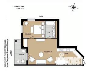 2-к квартира, вторичка, 66м2, 2/8 этаж