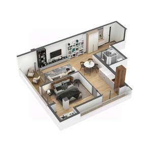 2-к квартира, вторичка, 61м2, 6/8 этаж