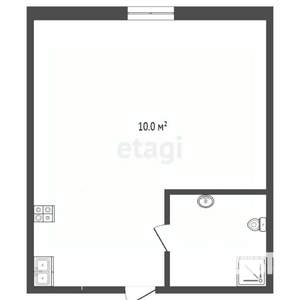 Студия квартира, вторичка, 10м2, 3/5 этаж