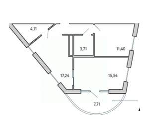 2-к квартира, вторичка, 60м2, 4/10 этаж
