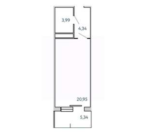 1-к квартира, вторичка, 35м2, 3/10 этаж