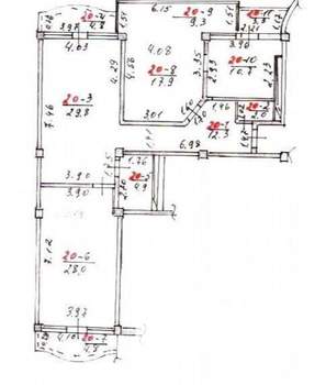 3-к квартира, вторичка, 117м2, 6/9 этаж
