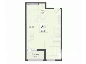 Студия квартира, строящийся дом, 58м2, 6/15 этаж