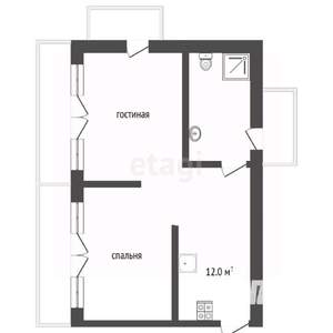 2-к квартира, вторичка, 56м2, 4/5 этаж