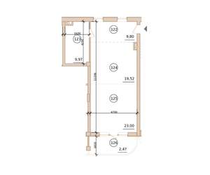 Студия квартира, строящийся дом, 65м2, 1/3 этаж