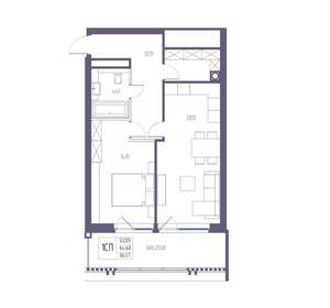 1-к квартира, вторичка, 65м2, 5/8 этаж